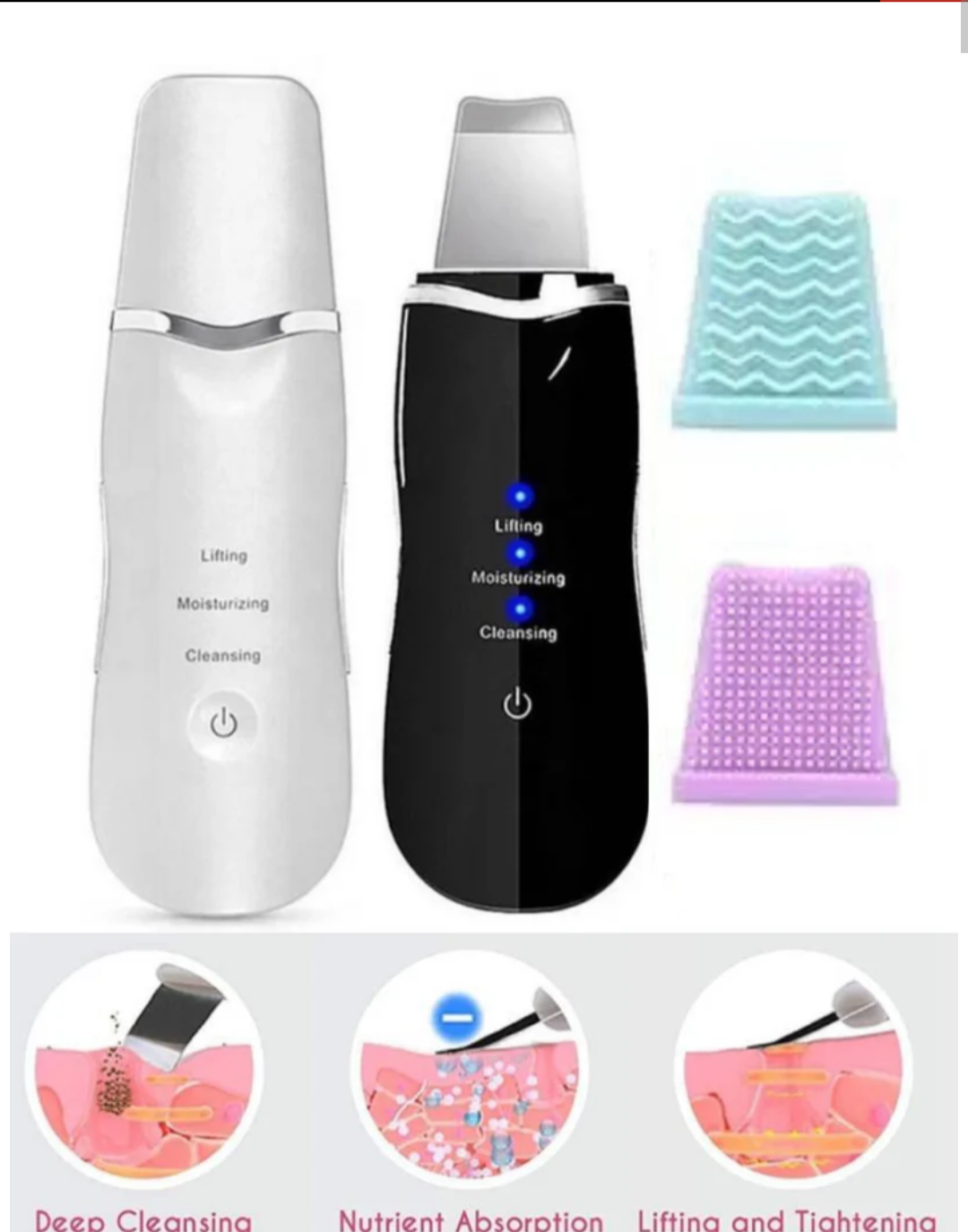 3 in 1 Whitehead and Blackhead Remover (3 Modes for lifting, cleansing and moisturizing)